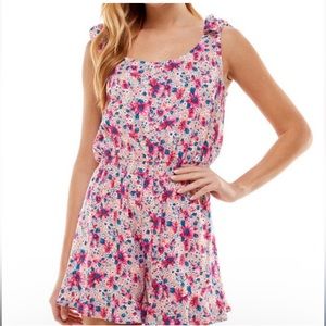 Bebop Floral Sleeveless Romper S